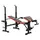 Buy Adjustable Weight Bench with Leg Developer Barbell Rack for Weight Lifting and Strength Training Multifunctional Workout Station for Home Gym Fitness, Red