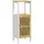 Buy Bamboo-Blend Retro Cut-Out Bathroom Storage Unit, with Cupboard