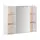 Buy Bathroom Mirror Cabinet, Wall Mounted Storage Cabinet with Open Cupboard and Adjustable Shelf, White