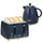 Buy Kettle and Toaster Set, 1.7L 3000W Fast Boil Jug Kettle with Auto Shut Off, 4 Slice Toaster with 7 Level Browning Controls & Crumb Tray, Blue
