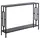 Buy Industrial Console Table with Storage Shelf, Narrow Hallway Dressing Desk with Metal Frame for Living Room, Bedroom, Grey and Black