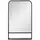 Buy Modern Square Wall Mirror with Storage Shelf, 86 x 53 Mirrors for Living Room, Bedroom, Black