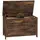 Buy Storage Chest, Modern Storage Trunk with 2 Safety Hinges and Cut-out Handles, Wooden Toy Box for Living Room, Entryway, 76 x 40 x 48 cm, Rustic Brown