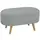 Buy Teddy Fleece Storage Ottoman - Grey