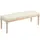 Buy Vintage Wooden Bed End Bench - Cream White