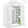Buy 143 x 74cm Walk-In Greenhouse, with Shelves - White