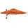 Buy 3(m) Wall-Mounted Parasol Shade, with Handle - Orange