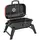 Buy Charcoal Barbecue Grill Folding BBQ Grill with 1232 cm² Cooking Area, Adjustable Vent, Thermometer, Handles for Camping Picnic, Red