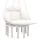 Buy Hanging Chair Outdoor Hammock Chair with Soft Cushion, Cotton Rope Boho Style Swing Chair, Hanging Garden Swing Seat for Indoor Outdoor, Cream White
