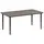 Buy Garden Table, Outdoor Dining Table for 6 People, 160 x 90 x 74 cm, with Rust Resistant Metal Frame, WPC Top, for Balcony, Terrace, Dark Grey