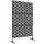 Buy Metal Decorative Privacy Screen Outdoor Divider, Black Grid