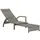 Buy PE Rattan Sun Lounger with Adjustable Backrest - Mixed-grey