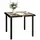 Buy Square Garden Dining Table with 5.4cm Parasol Hole, Slatted Top, Metal Frame, 86 x 86 x 71cm, Brown