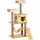 Buy 130cm Cat Tree for Indoor Cats, Multi-Level Plush Cat Tower, with Five Scratching Posts, Two Perches, Cat House, Hammock