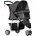 Buy 3 Wheel Pet Stroller for Small and Miniature Dogs, Charcoal Grey
