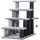 Buy 4-step Pet Stairs with Scratching Posts, Platforms, Toy Ball, Grey