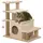 Buy Adjustable Cat Steps, with House & Hanging Toy Ball - Beige