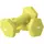 Buy 2 x 1kg Hexagonal Dumbbells Weights Set with Non-Slip Grip for Home Gym Workout, Yellow