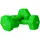 Buy 2 x 5kg Hexagonal Dumbbells Weights Set with Non-Slip Grip for Home Gym Workout, Green