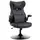 Buy Video Game Chair with Lumbar Support, Racing Style Home Office Chair, Computer Chair with Swivel Base, Flip-up Armrest and Headrest, Black