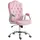 Buy Velvet-Feel Work Chair, with Diamante Back - Pink