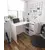 Buy Athena White Reversible Desk with Storage - 2933