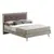 Buy Belvoir King Size Bed Grey Oak & Mocca Fabric, Colour: Grey, Mattresses: Without Mattresses, Size: King