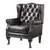 Buy Dorchester PU Arm Chair Black, Colour: Black