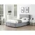 Buy Paisley 4 Drawer Linen Fabric Double Bed Grey