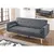 Buy Paris Linen Sofa Bed Dark Grey, Colour: Grey Dark