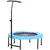 Buy 40'' Fitness Trampoline with Adjustable Handle, Rebounder Trampoline Mini Jumper for Indoor Exercise Workout, Support Up to 100kg, Blue