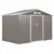 Buy 9 x 6FT Outdoor Garden Roofed Metal Storage Shed Tool Box with Foundation Ventilation & Doors Light, Grey