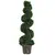 Buy Set of 2 Artificial Boxwood Spiral Topiary Trees Potted Decorative Plant Outdoor and Indoor DÃ©cor 120cm