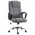 Buy Office Chair, Computer Desk Chair, Linen Fabric Swivel Chair with Adjustable Height, Rolling Wheels for Home and Study, Grey