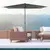 Buy Outsunny 3 x 2m Garden Parasol Patio Sun Umbrella Canopy Rectangular Sun Shade Aluminium Crank Tilt Mechanism, Dark Grey