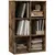 Buy Six-Cube Bookcase - Rustic Brown Wood Effect
