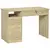 Buy Computer Desk, Home Office Desk with Lockable Drawer, Storage Shelf for Study Bedroom, 110 x 50 x 76 cm, Oak