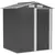 Buy Garden Metal Tool Storage Shed with Sliding Door, Sloped Roof and Foundation Kit, 152 x 132 x 188cm, Grey