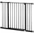 Buy Dog Gate Pet Safety Gate Stair Barrier Pressure Fit Adjustable 76-82/86-97/101-107 cm, Black