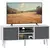 Buy TV Cabinet Stand Unit for TVs up to 50'' with Foldable Drawers, Entertainment Centre for Living Room White