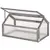 Buy Wooden Cold Frame Garden Polycarbonate Greenhouse with Openable Top Cover, Grow House for Flowers, Vegetables, Plants, 90 x 52 x 50cm, Grey
