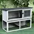 Buy Small Animal Two-Level Fir Wood Guinea Pigs Hutches Bunny Cage w/ Slide Out Tray Grey