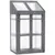 Buy Wooden Cold Frame Polycarbonate Greenhouse with Openable Top Cover and Double Door, Grow House for Flower, Vegetable and Plants, 70 x 50 x 120cm, Grey
