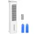 Buy Evaporative Air Cooler, 5L Water Tank Oscillating Ice Cooling Fan with 3 Modes, 3 Speeds, Remote Control, Timer, and Oscillation, White