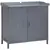 Buy Garden Storage Cabinet, Outdoor Tool Shed, Potting Bench Table with Galvanized Top and Two Shelves for Yard Tools or Pool Accessories, Grey