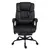 Buy 6-Point Massage Office Chair, PU Leather Desk Chair with Adjustable Height and Footrest for Home Office, Black