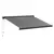 Buy 3 x 2.5m Electric Awning with Remote Controller, Aluminium Frame DIY Retractable Awning, UV50+ Sun Shade Canopy for Garden Patio Deck Door Window, Grey