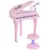 Buy 37 Keys Kids Mini Electronic Keyboard Children Grand Piano with Stool Microphone Light Musical Instrument Educational Game Toy Set (Pink)