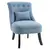 Buy Fabric Single Sofa Dining Chair Tub Chair Upholstered W/ Pillow Solid Wood Leg Home Living Room Furniture Blue