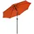 Buy 2.6M Patio Parasol Sun Umbrella, Tilt Shade Shelter Canopy with Crank 8 Ribs Aluminium Frame, Orange